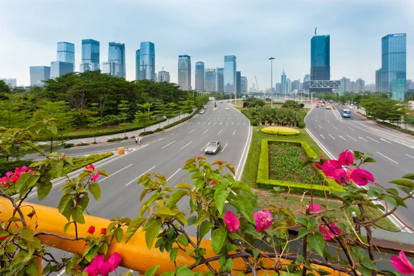 Verkehr Der Stadt Shanghai China — Stockfoto