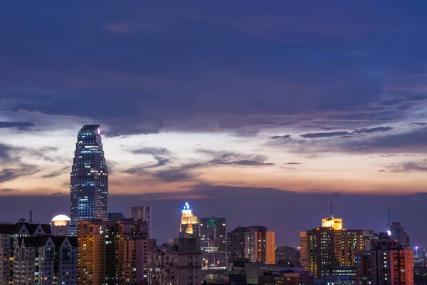 Horizonte Noite Guangzhou China — Fotografia de Stock