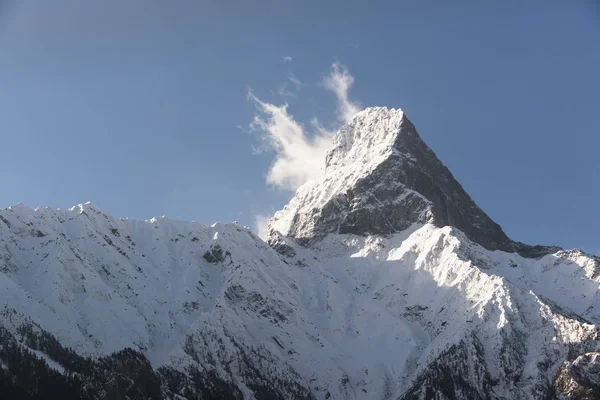 Horský Hřeben Krajina Tibetu Číny Stock Snímky