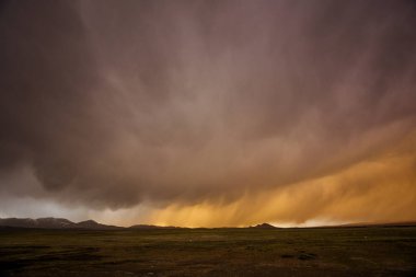 tibet Çin sakin manzara.