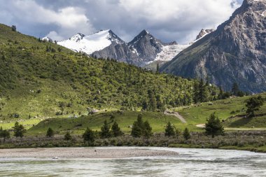 tibet Çin temiz manzara.