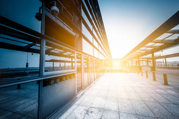 Empty Entrance Airport Shanghai China — Stock Photo, Image