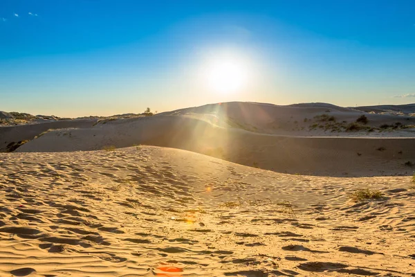 Пустеля Захід Сонця Захід Від Китаю — стокове фото