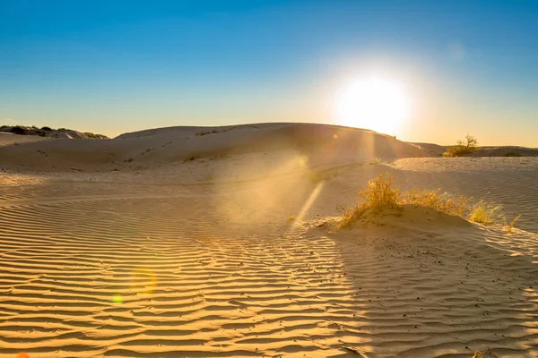 Пустеля Захід Сонця Захід Від Китаю — стокове фото