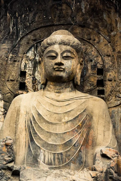 Buddha Nelle Grotte Yungang Cina — Foto Stock