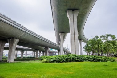 Köprü Üstgeçit, shanghai, Çin.