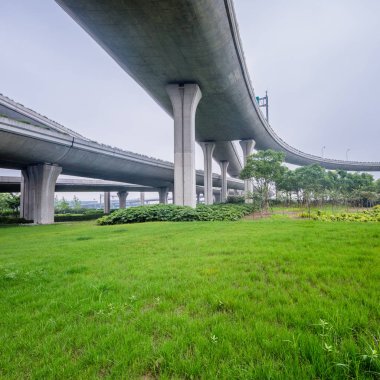 Köprü Üstgeçit, shanghai, Çin.