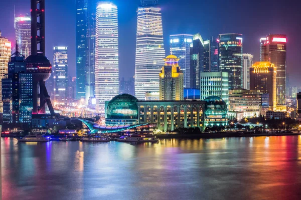Oriental Pearl Tower Och Shanghai World Financial Center Swfc Jin — Stockfoto