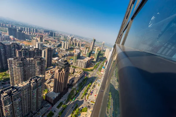 Вид Воздуха Шанхай Днем — стоковое фото