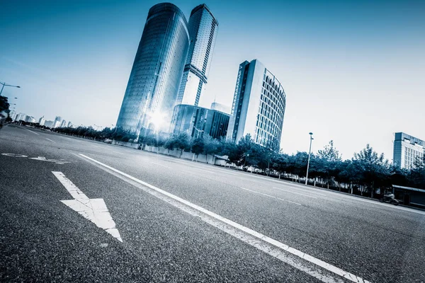 Saubere Straße Der Stadt Schneller Stadtverkehr — Stockfoto