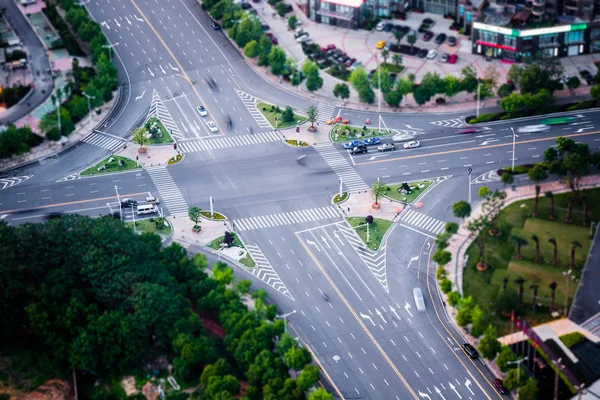 Cross Street City China — Stock Photo, Image