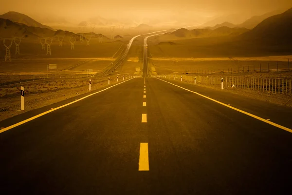 Road Winding Mountain Tibet China — Stock Photo, Image