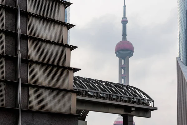 Oriental Pearl Tower Landmark Shanghai China — Stock Photo, Image