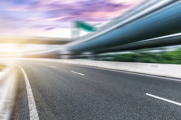 Ren Vej Byen Hurtig Bytrafik - Stock-foto