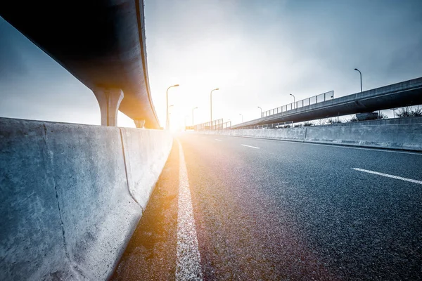 Betonnen Wegbocht Van Viaduct Shanghai China Outdoor — Stockfoto