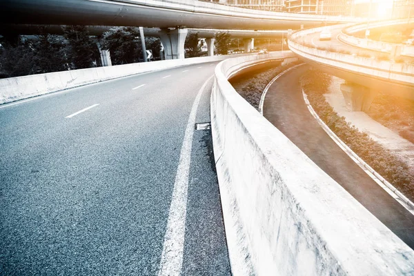 Concrete Road Curve Viaduct Shanghai China Outdoor — Stock Photo, Image