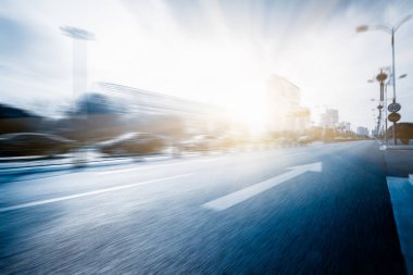 Çin'deki boş sokak, şehir.