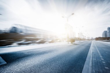 Çin'deki boş sokak, şehir.