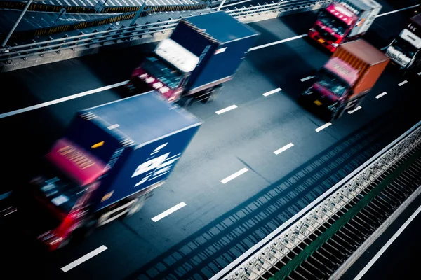 Motion Trucks Freeway — Stock Photo, Image