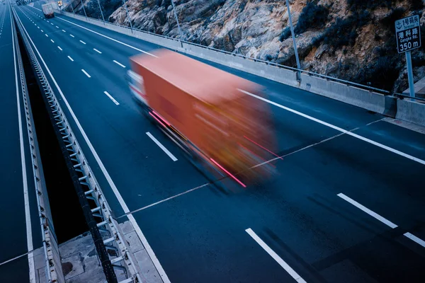 Motion Trucks Freeway — Stock Photo, Image