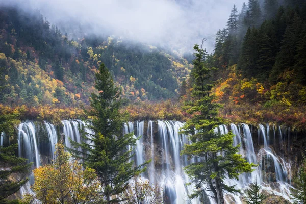 Chute Eau Automne Yunnan Chine — Photo