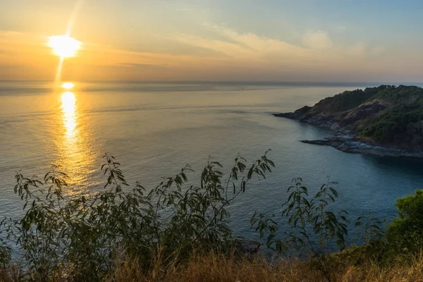 Fondo Del Atardecer Con Océano Malaysia — Foto de Stock