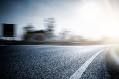 boş karayolu shanghai Çin.