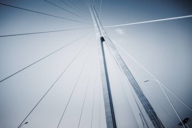 Çin'in modern bridge ile temiz çevre yolu.