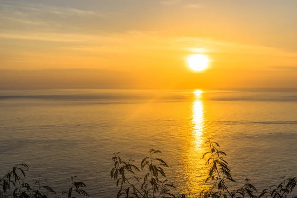 Fondo Del Atardecer Con Océano Malaysia — Foto de Stock