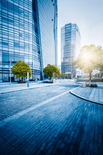 Trafiken Shanghai Kina Blå Tonad Bild — Stockfoto