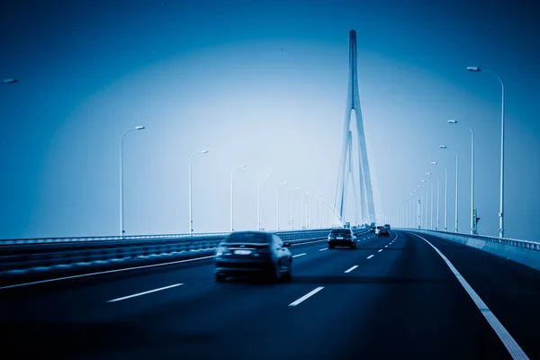 Autopista Con Fondo Cielo — Foto de Stock