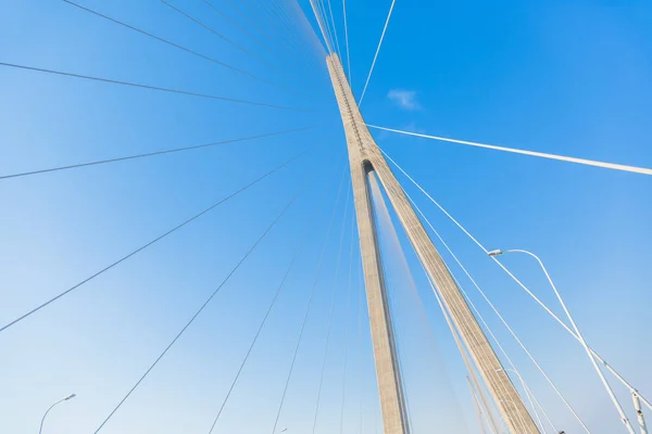 Céu Limpo Com Ponte Moderna China — Fotografia de Stock