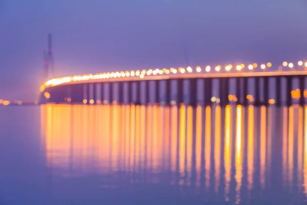 Ponte Moderna Até Oceano China — Fotografia de Stock