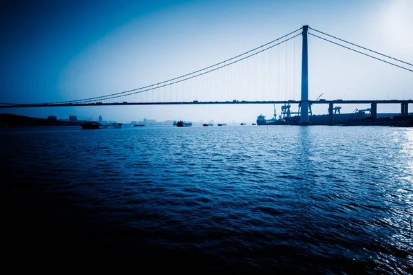 Pont Moderne Sur Océan Chine — Photo