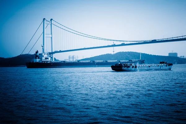 Moderne Brücke Über Den Ozean Von China — Stockfoto