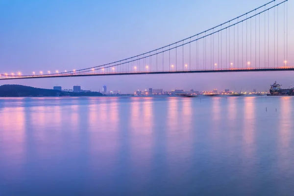 Ponte Moderna Até Oceano China — Fotografia de Stock