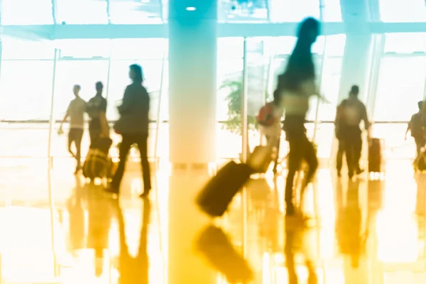 Movimiento Viajero Negocios Aeropuerto Imágenes Tonificadas —  Fotos de Stock