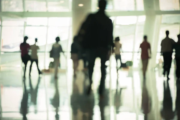 Movimiento Viajero Negocios Aeropuerto Imágenes Tonificadas — Foto de Stock