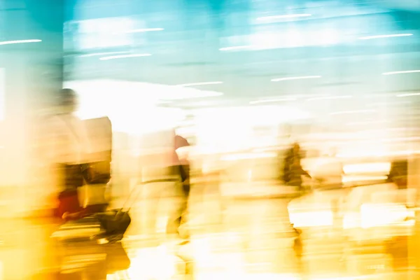 Movimento Viajante Negócios Aeroporto Imagens Tonificadas — Fotografia de Stock