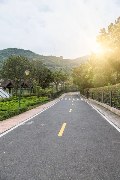 Straße Schlängelt Sich Durch Berg China — Stockfoto