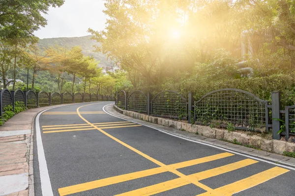 Straße Schlängelt Sich Durch Berg China — Stockfoto