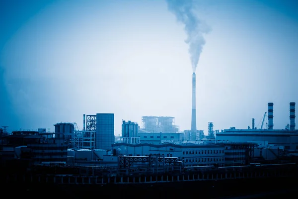 Chemical Plant Toned Iamges Zhaijiang China — Stock Photo, Image