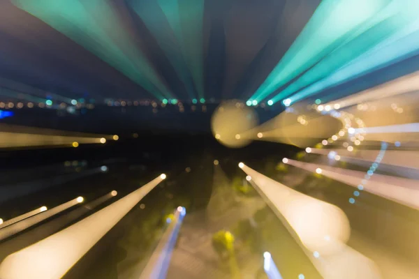 Defocus Uitzicht Stad Nacht — Stockfoto