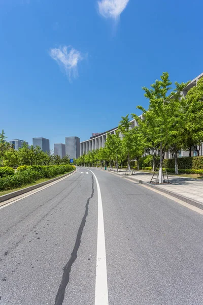 Schone Weg Van Stad Snelle Stadsverkeer — Stockfoto