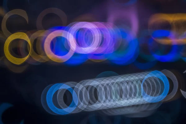 Defocus Syn Staden Natt — Stockfoto