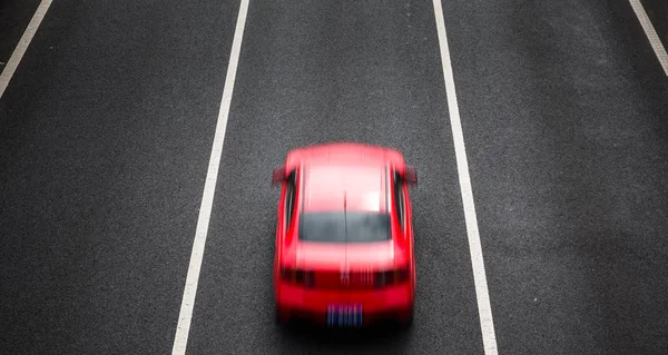 Carro Estrada Limpa Fora — Fotografia de Stock