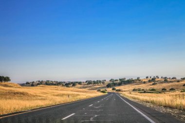 Amerika'da temiz Otoban yol.