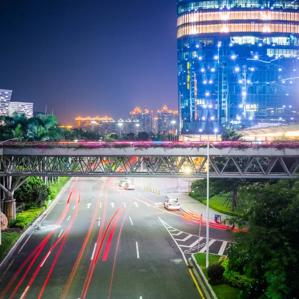 Rapid Stadstrafik Motion Bilar — Stockfoto