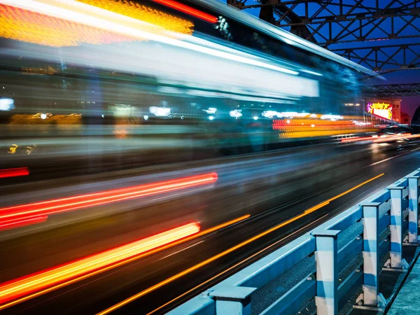 Rapid Stadsverkeer Motion Auto — Stockfoto