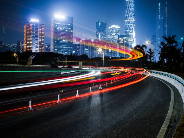 Rapid City Traffic Motion Cars — Stock Photo, Image